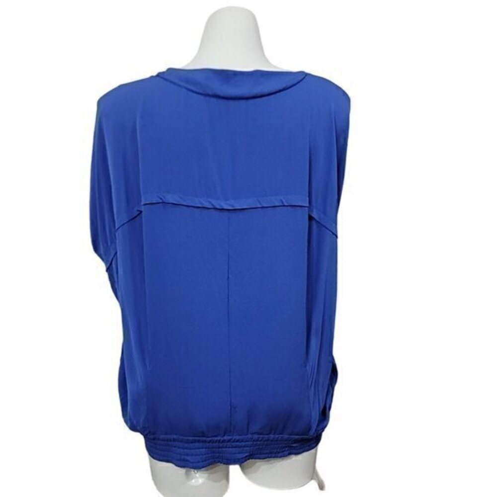 Diane von Furstenberg Landy Silk Top Blouse L - Picture 5 of 8